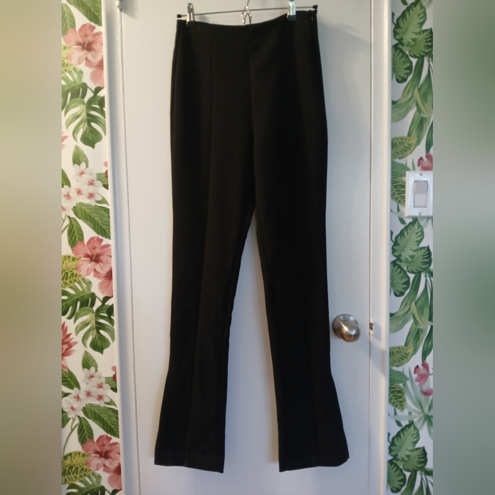 ZARA High Rise Split Flare Leg Pants - Picture 3 of 7
